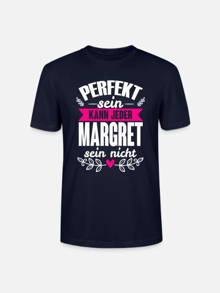Margret Perfekt Sein Kann Jeder Margret Sein Nicht - Stanley/Stella Unisex Bio-T-Shirt CRAFTER - Navy