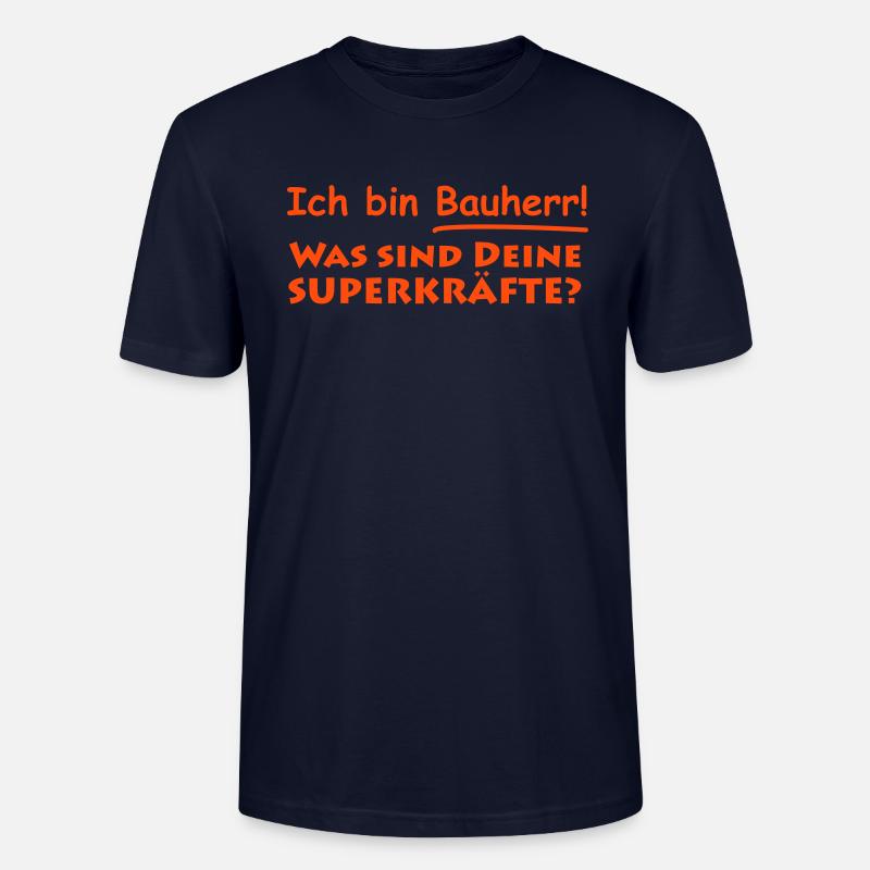 ich bin bauherr - Stanley/Stella Unisex Bio-T-Shirt CRAFTER - Navy