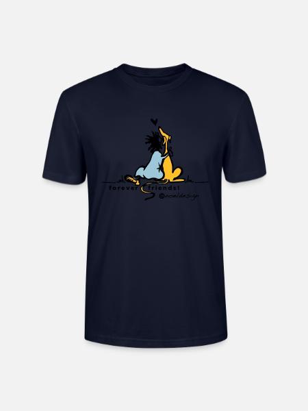 forever friends - Stanley/Stella CRAFTER Unisex Organic T-Shirt - navy