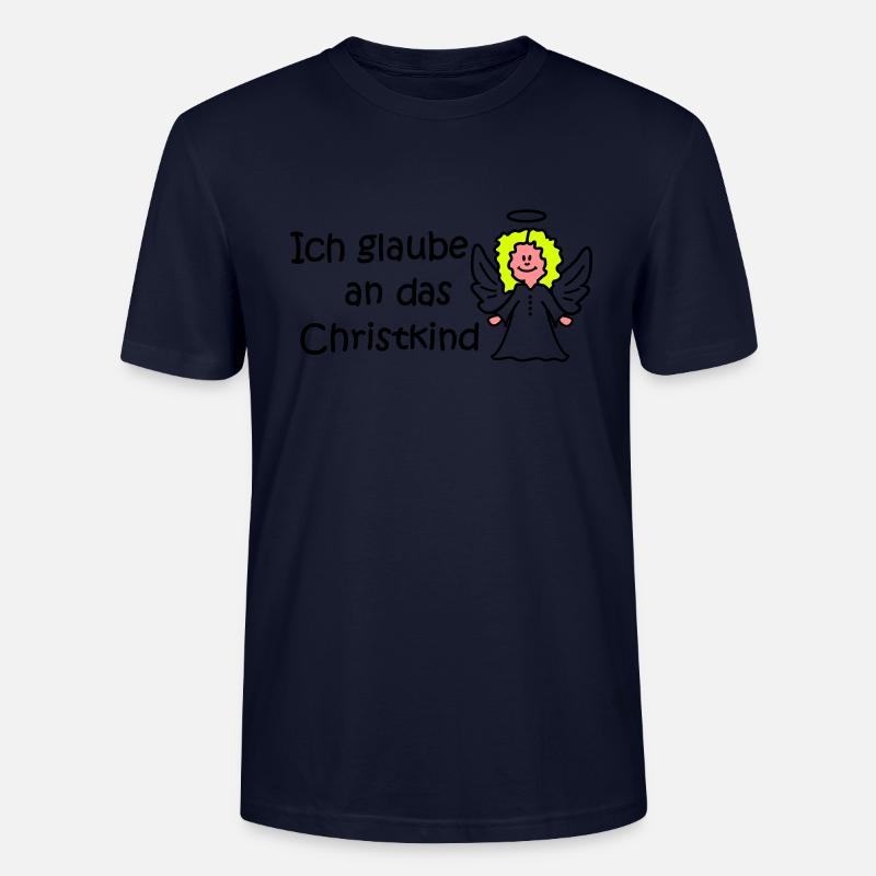 Ich glaube an das Christkind - Stanley/Stella Unisex Bio-T-Shirt CRAFTER - Navy