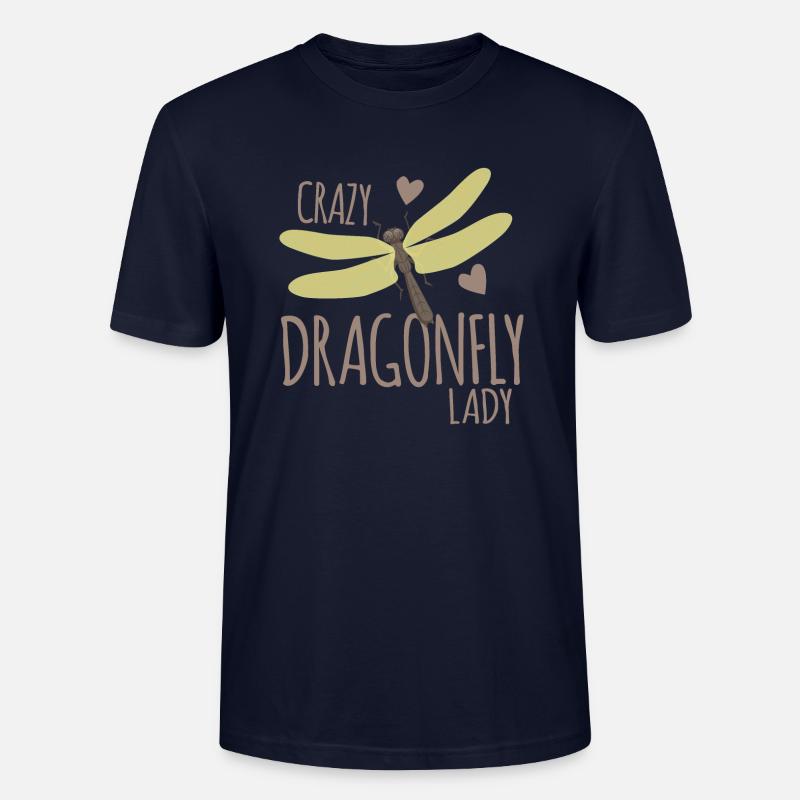 Dame libellule folle - T-shirt bio CRAFTER Stanley Stella Unisexe - marine