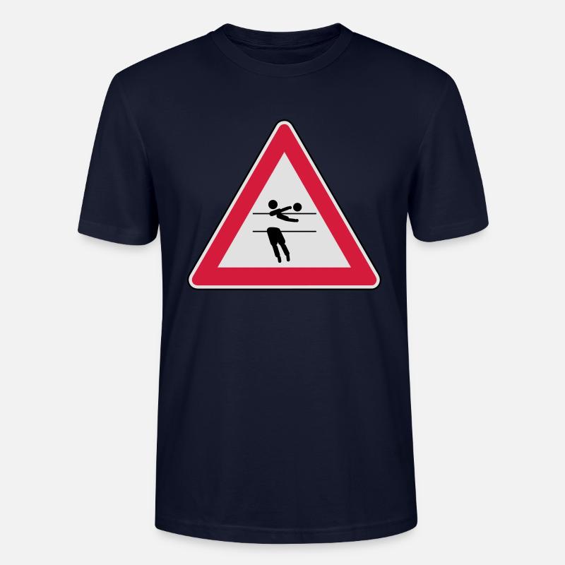 Achtung, Volleyball wird gespielt! - Stanley/Stella Unisex Bio-T-Shirt CRAFTER - Navy