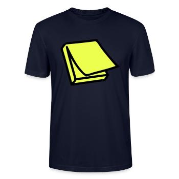 Postit - Stanley/Stella Unisex Bio-T-Shirt CRAFTER - Navy - Vorne - Alina (178cm) & Michal (187cm)