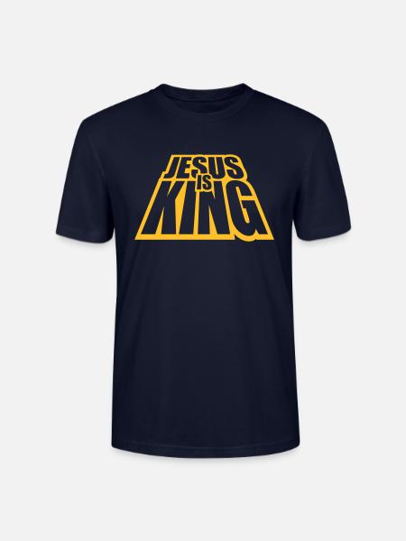jesus is king quote - Stanley/Stella CRAFTER Unisex Organic T-Shirt - navy