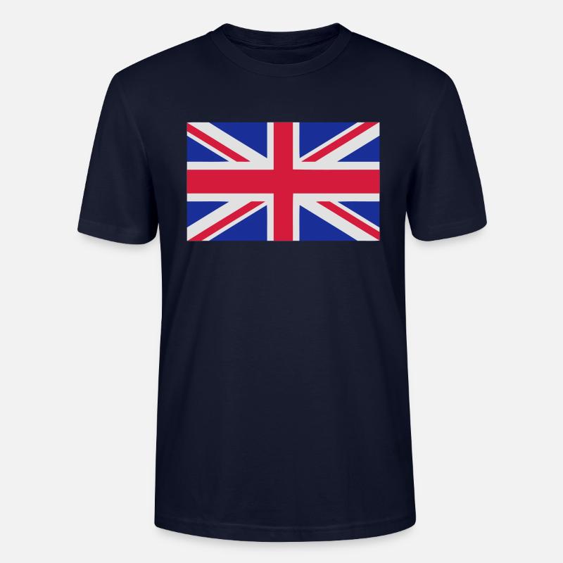 Union Jack - Stanley/Stella CRAFTER Unisex Organic T-Shirt - navy