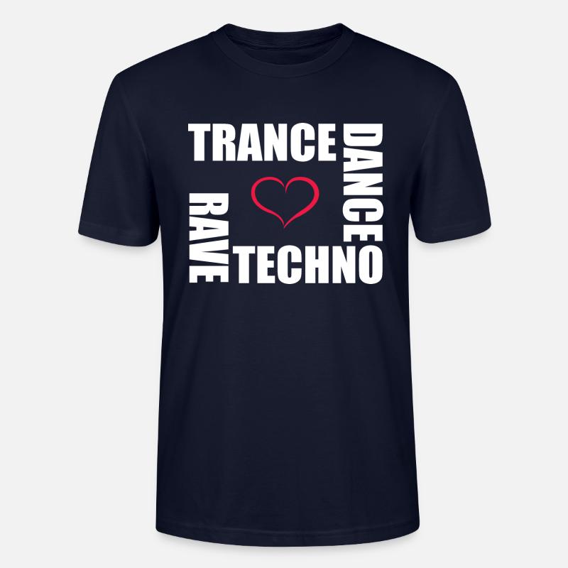 techno dance trance rave - T-shirt bio CRAFTER Stanley Stella Unisexe - marine