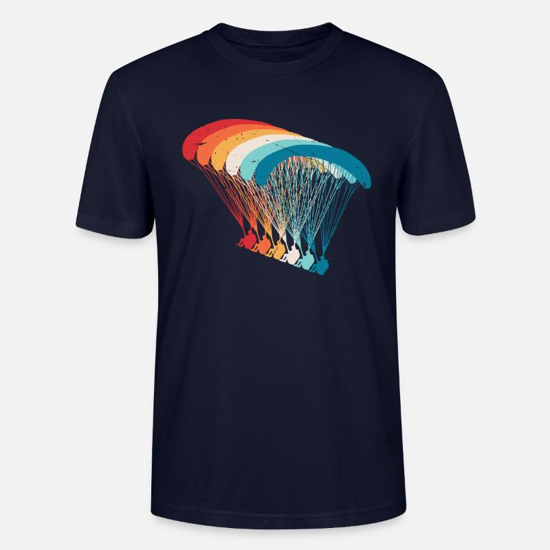 Skydive Evolution: Gleitschirm Design - Stanley/Stella Unisex Bio-T-Shirt CRAFTER - Navy