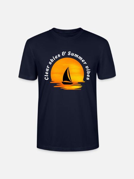 Klarer Himmel & Sommerstimmung - Stanley/Stella Unisex Bio-T-Shirt CRAFTER - Navy
