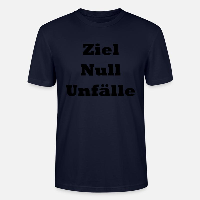 Ziel Null Unfälle (schwarz) - Stanley/Stella Unisex Bio-T-Shirt CRAFTER - Navy