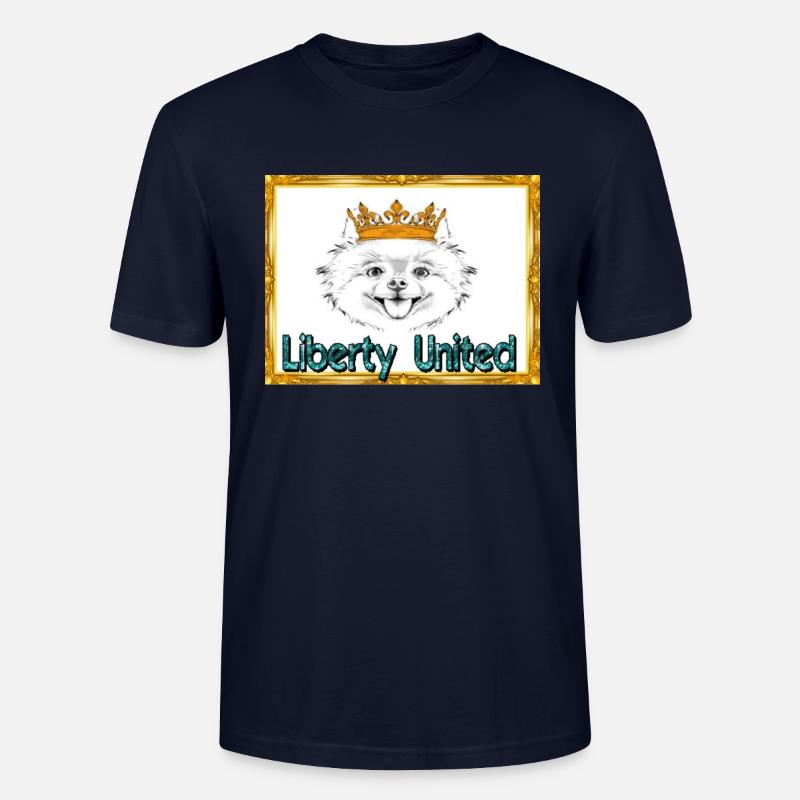Zwergspitz, Liberty united, Asseccoires, Pullover - Stanley/Stella Unisex Bio-T-Shirt CRAFTER - Navy