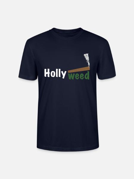 HollyWeed white - Stanley/Stella Unisex Bio-T-Shirt CRAFTER - Navy