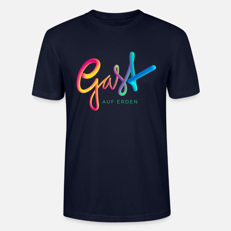 Gast auf Erden - Stanley/Stella Unisex Bio-T-Shirt CRAFTER - Navy