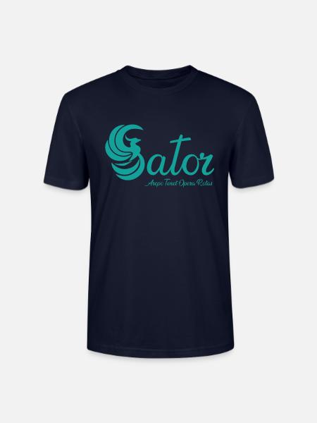 Sator Phoenix Blue turkis - Stanley/Stella Unisex Bio-T-Shirt CRAFTER - Navy