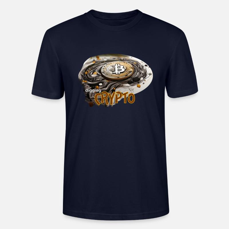Krypto Währung, crypto digging - Stanley/Stella Unisex Bio-T-Shirt CRAFTER - Navy