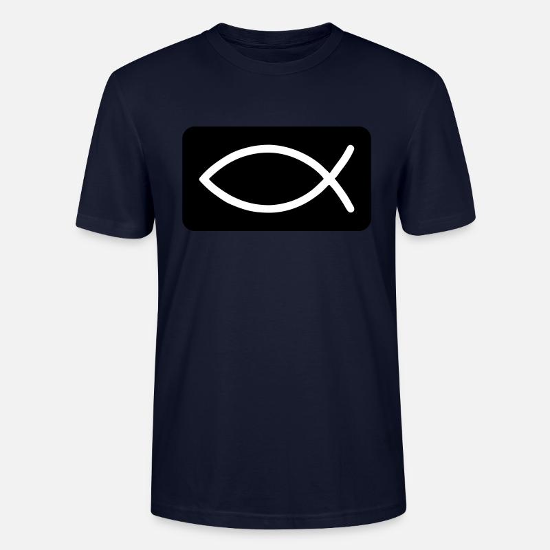 Fisch Christlich Jesus - Stanley/Stella Unisex Bio-T-Shirt CRAFTER - Navy