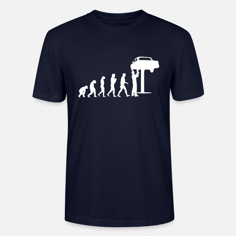 Mechaniker Evolution - Stanley/Stella Unisex Bio-T-Shirt CRAFTER - Navy