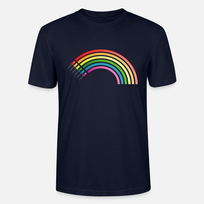 Regenbogen LED - Stanley/Stella Unisex Bio-T-Shirt CRAFTER - Navy