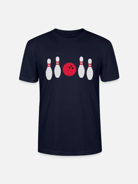 In between not hit bowling - Stanley/Stella CRAFTER Unisex Organic T-Shirt - navy