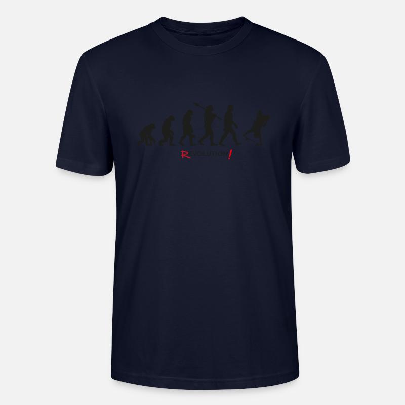 Evolution Revolution skate board Patin - Stanley/Stella Unisex Bio-T-Shirt CRAFTER - Navy