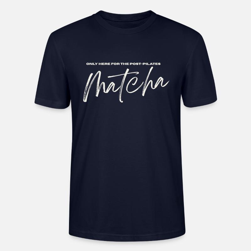 Post Pilates Matcha - Stanley/Stella Unisex Bio-T-Shirt CRAFTER - Navy