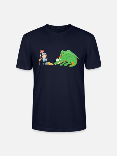 Ritter und Drache - Stanley/Stella Unisex Bio-T-Shirt CRAFTER - Navy