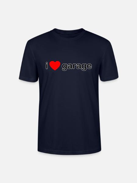 I Love Garage DJ - Stanley/Stella CRAFTER Unisex Organic T-Shirt - navy