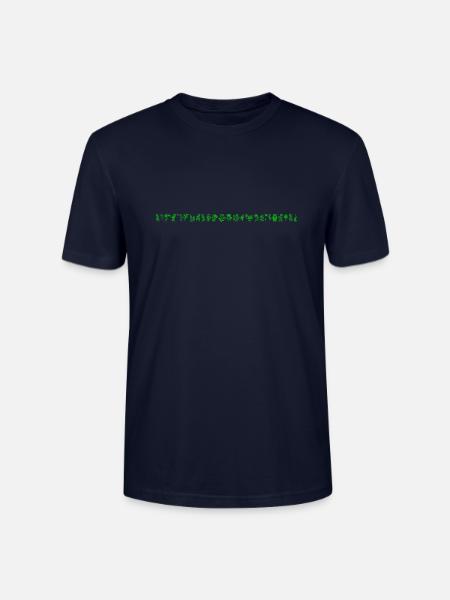 Grünes Blumen und Gräserband - Stanley/Stella Unisex Bio-T-Shirt CRAFTER - Navy