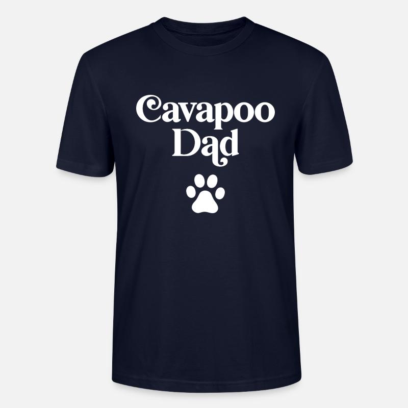 Papa Cavapoo - T-shirt bio CRAFTER Stanley Stella Unisexe - marine