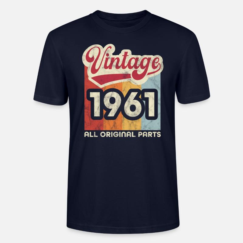 Millésime 1961 - T-shirt bio CRAFTER Stanley Stella Unisexe - marine