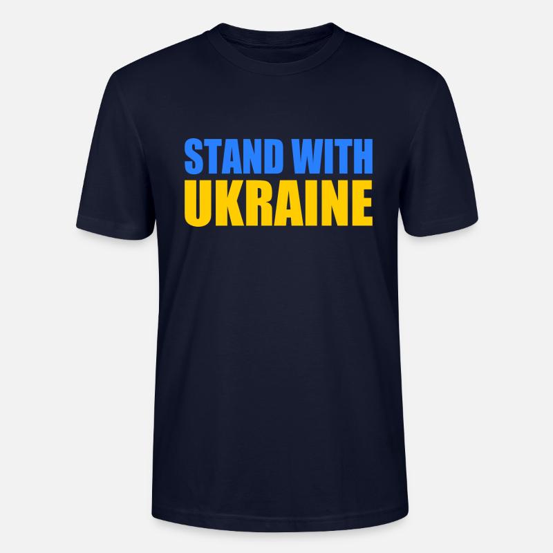 stand with ukraine - Stanley/Stella Unisex Bio-T-Shirt CRAFTER - Navy