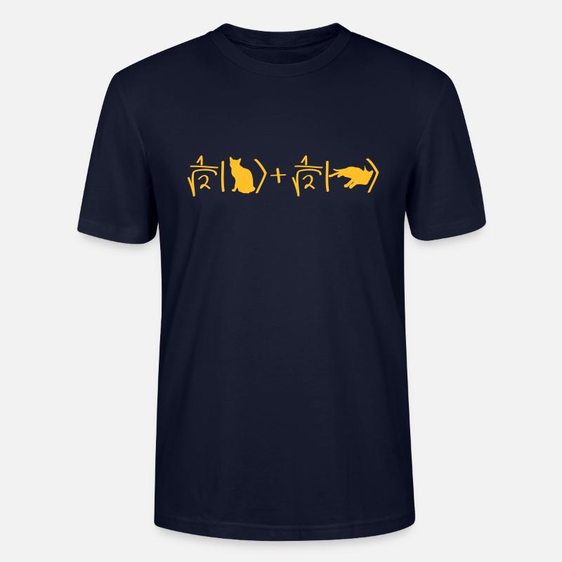 Schrödinger Katze - Stanley/Stella Unisex Bio-T-Shirt CRAFTER - Navy