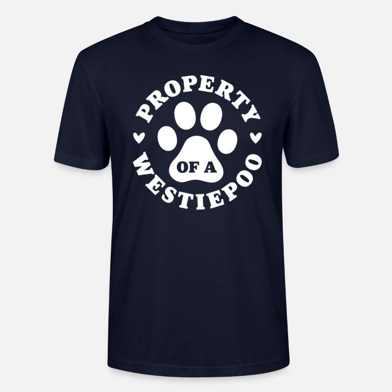 Eigentum eines Westiepoo - Stanley/Stella Unisex Bio-T-Shirt CRAFTER - Navy