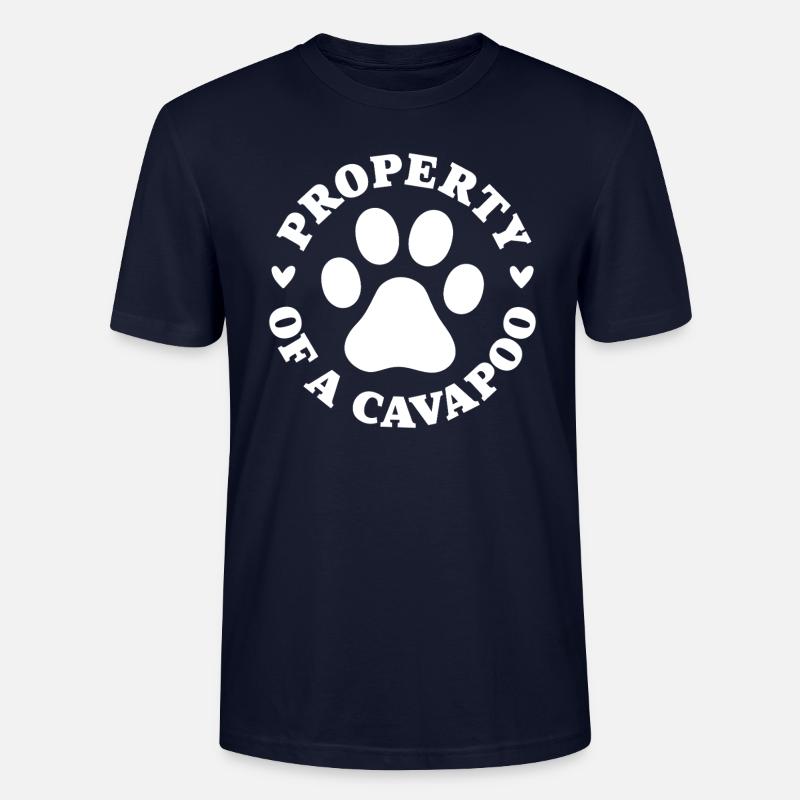 Propriété d’un Cavapoo - T-shirt bio CRAFTER Stanley Stella Unisexe - marine