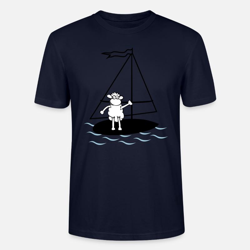 surfendes Schaf - Stanley/Stella Unisex Bio-T-Shirt CRAFTER - Navy