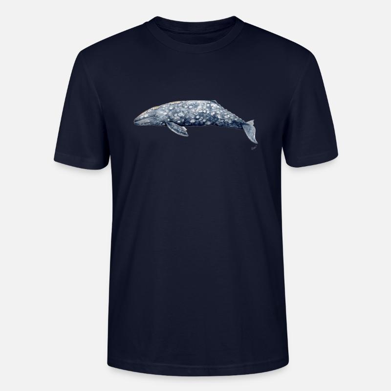 Grauwal - Baleine grise - Grauwal - Stanley/Stella Unisex Bio-T-Shirt CRAFTER - Navy