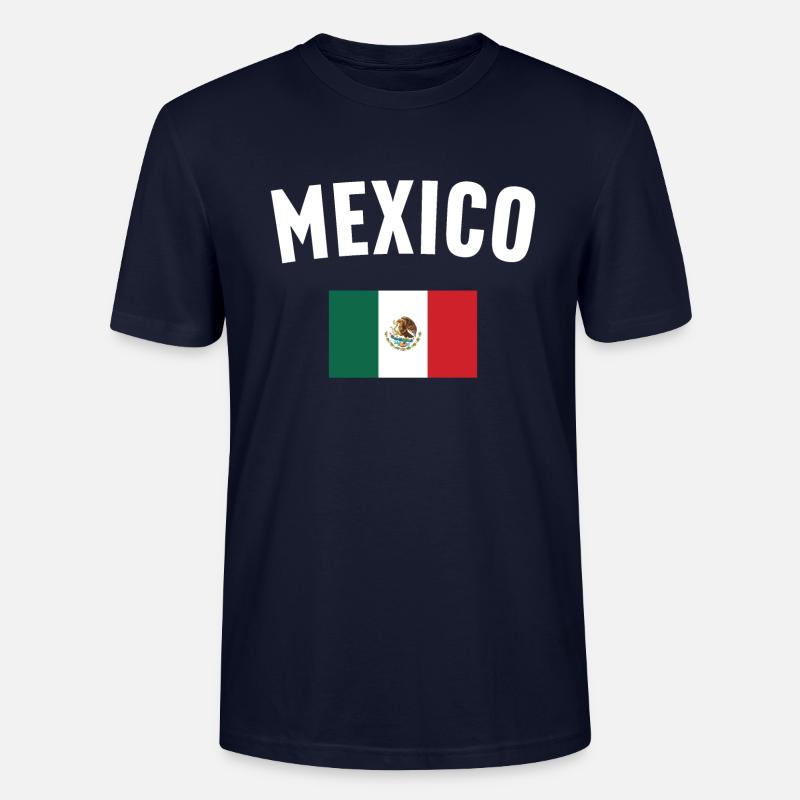 Drapeau du Mexique - T-shirt bio CRAFTER Stanley Stella Unisexe - marine