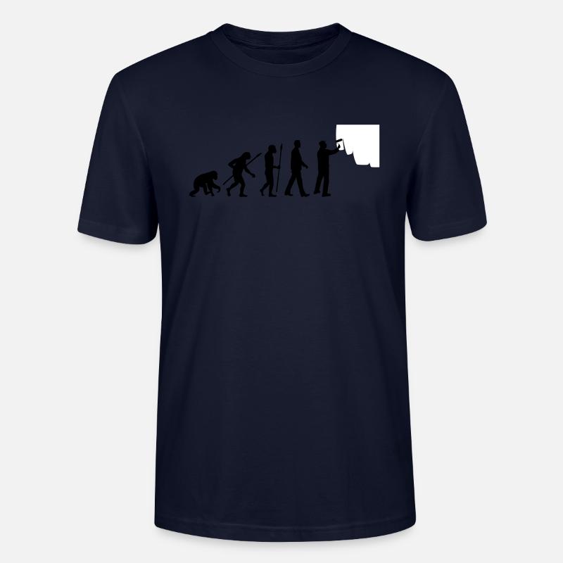 evolution_painters_062012_a_2c - Stanley/Stella CRAFTER Unisex Organic T-Shirt - navy