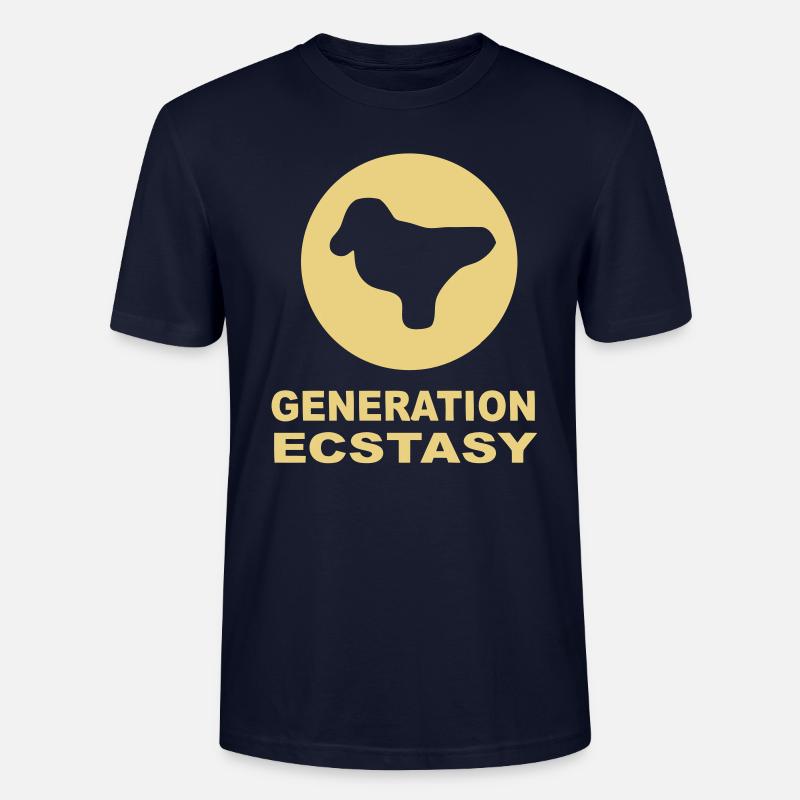 Generation Ecstasy-Pille mit einer Taube - Stanley/Stella Unisex Bio-T-Shirt CRAFTER - Navy