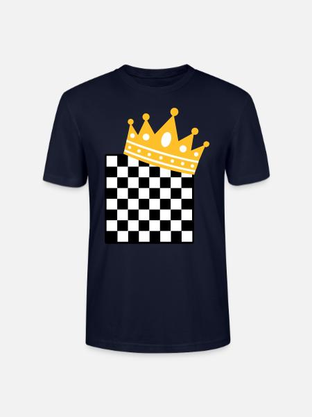 chess king - T-shirt bio CRAFTER Stanley Stella Unisexe - marine