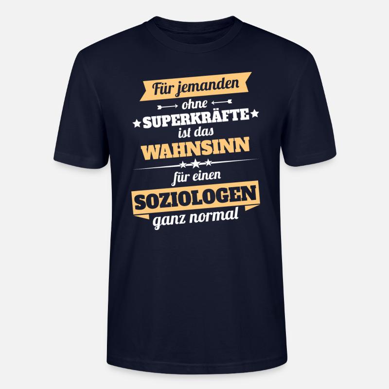 Soziologe Held - Stanley/Stella Unisex Bio-T-Shirt CRAFTER - Navy