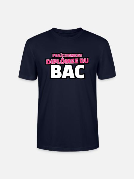 fraîchement diplomée du bac - T-shirt bio CRAFTER Stanley Stella Unisexe - marine