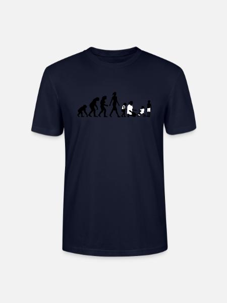 evolution_erzieherin_022015_b_2c - Stanley/Stella Unisex Bio-T-Shirt CRAFTER - Navy