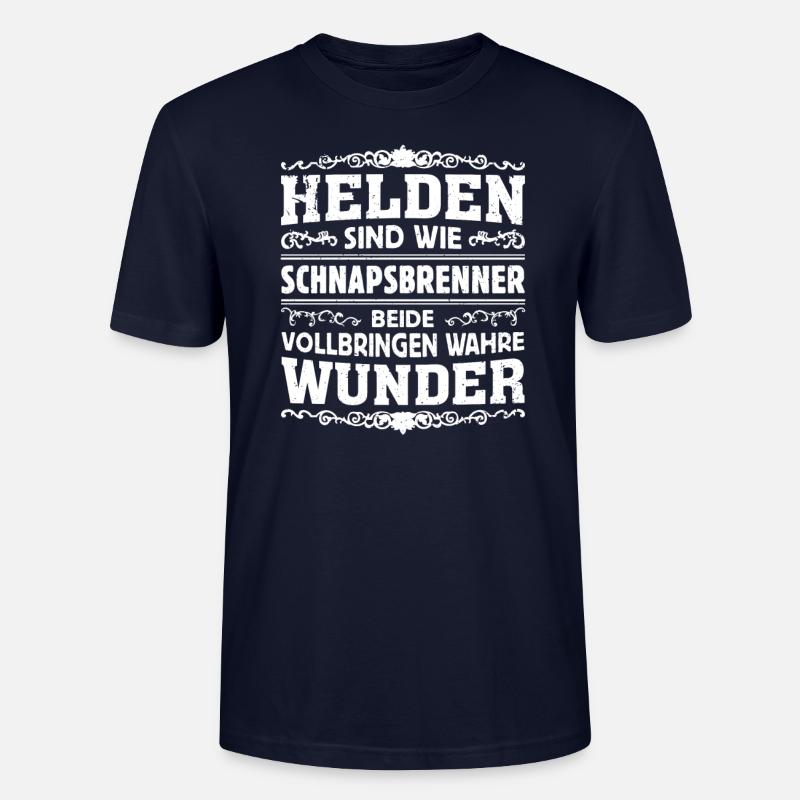 Schnapsbrenner - Helden - Stanley/Stella Unisex Bio-T-Shirt CRAFTER - Navy
