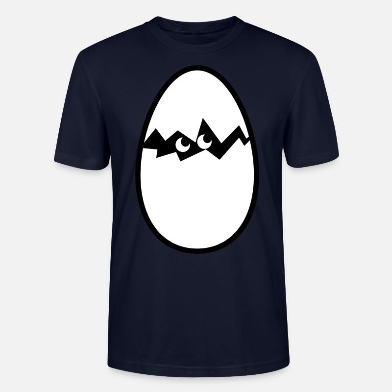 Egg avec les poussins - T-shirt bio CRAFTER Stanley Stella Unisexe - marine