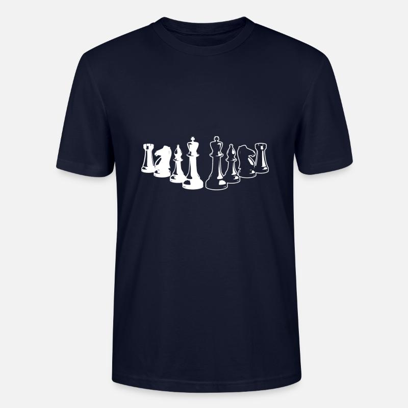 Jeu d’échecs Idées cadeaux échecs - T-shirt bio CRAFTER Stanley Stella Unisexe - marine