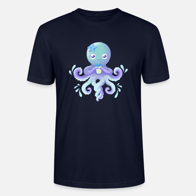Octopus - Keep it cool - T-shirt bio CRAFTER Stanley Stella Unisexe - marine