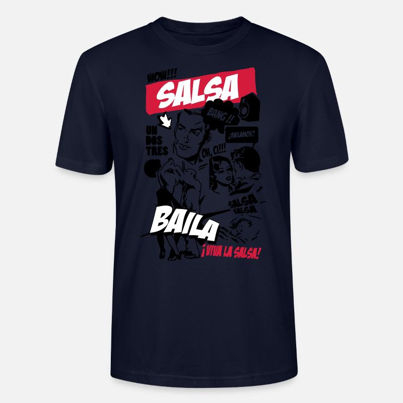 Salsa-comic - Stanley/Stella Unisex Bio-T-Shirt CRAFTER - Navy