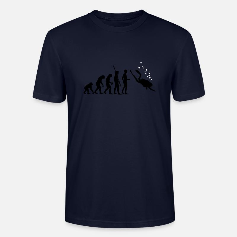 evolution_taucher_c_2c - Stanley/Stella CRAFTER Unisex Organic T-Shirt - navy