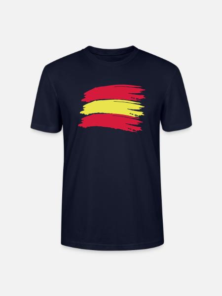 Flagge Spanien - Stanley/Stella Unisex Bio-T-Shirt CRAFTER - Navy