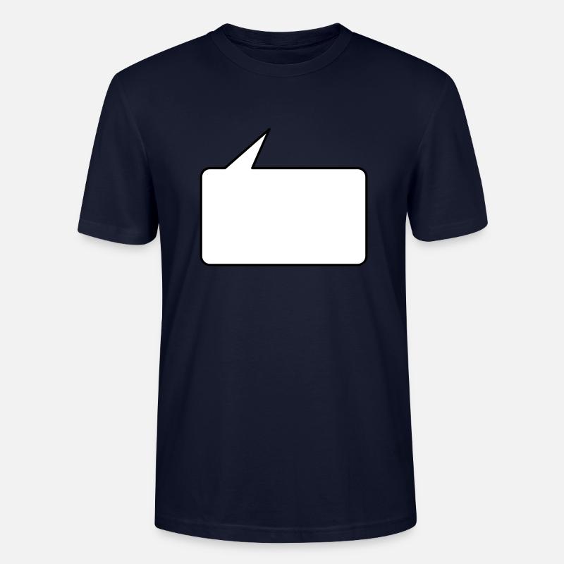 Sprechblase eckig klein 2c - Stanley/Stella Unisex Bio-T-Shirt CRAFTER - Navy